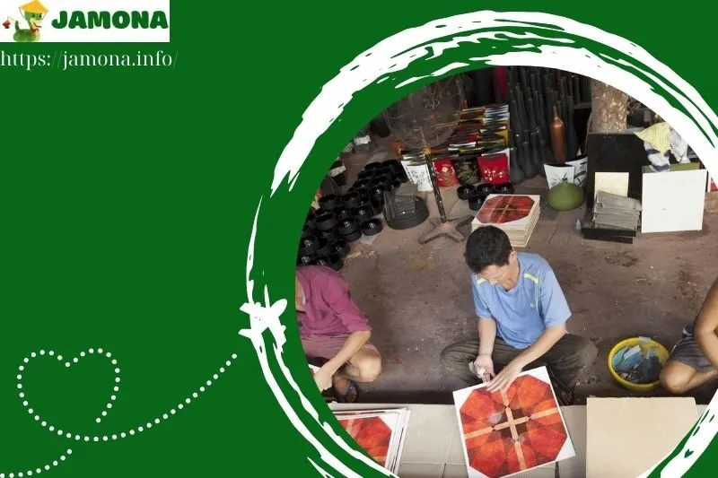 hướng dẫn tham quan làng tranh sơn mài Tường Bình Hiệp