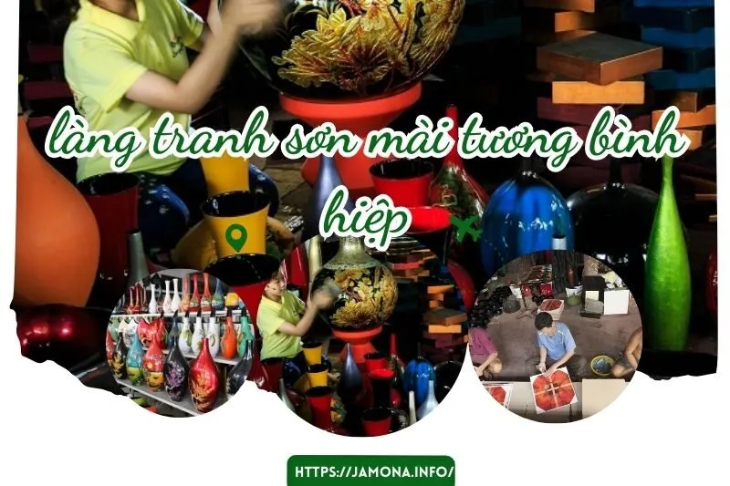 lang tranh sơn mài tường bình hiệp